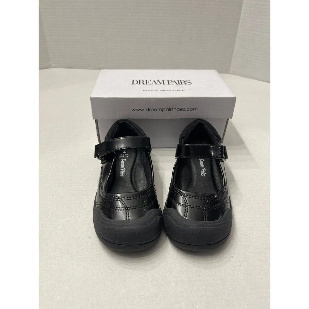 DREAM PAIRS Girls Mary Jane Shoes Size 7 Black New In Box